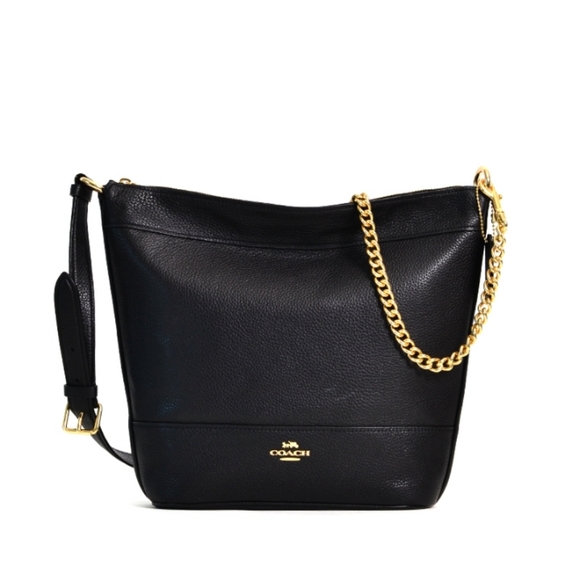 Coach Bags Coach Paxton Duffle Small Black Pebbled Leather